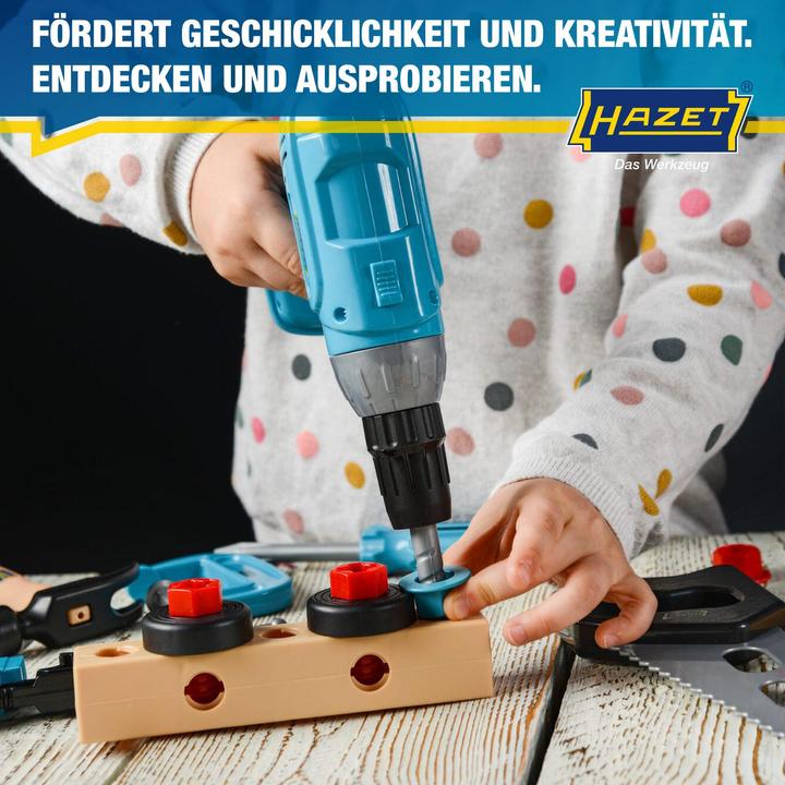 Immagine prodotto HAZET Giocattoli per bambini serie di utensili JUNIORTOOL1 ∙ Numero utensili: 61