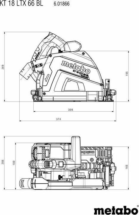 Image du produit Metabo KT 18 LTX 66 BL