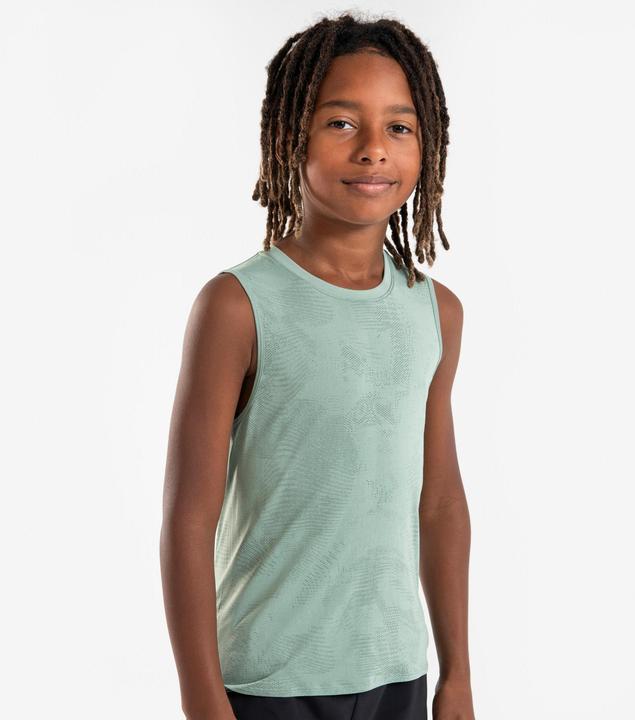 Kiprun Lauf-Tanktop Kinder nahtlos - 900 Light grün
