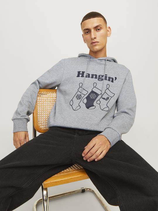 Actual product image Jack & Jones Jjxmas One Colour Funny Sweat Hood (S)