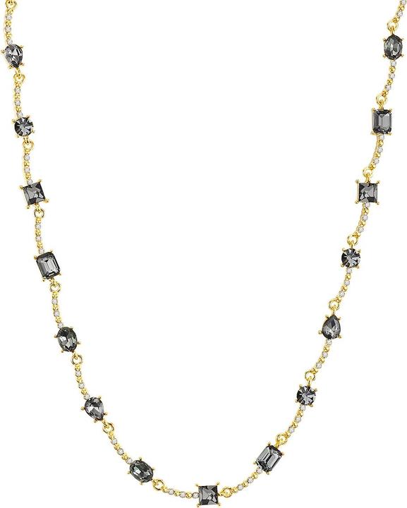 Lulu & Jane Damen Metall-Legierung Glas gelbgold 41,5 cm Basiskette + 5,0 cm Verlängerung - 29523 (Metall-Legierung, 41.5 - 46.5 cm)