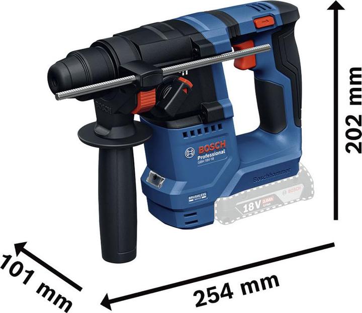 Produktbild Bosch Hausgeräte GBH 18V-18 (solo C) 0611927000 (Akkubetrieb)