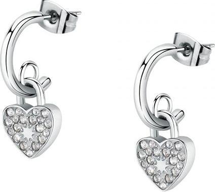 Morellato Romantic steel earrings with Abbraccio SABG28 crystals