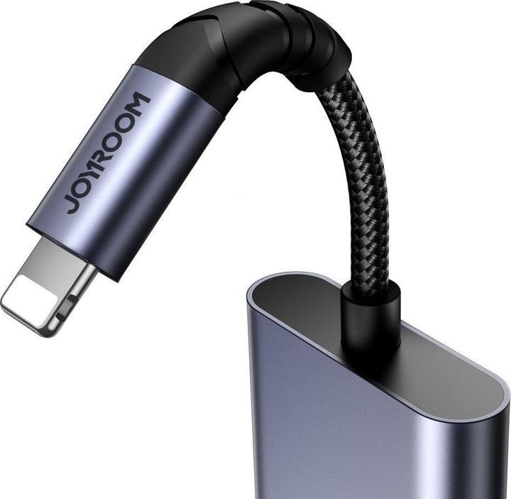 Immagine prodotto Joyroom Adattatore audio 2-in-1 da Lightning a Lightning doppio - Nero (Lightning, Lightning)