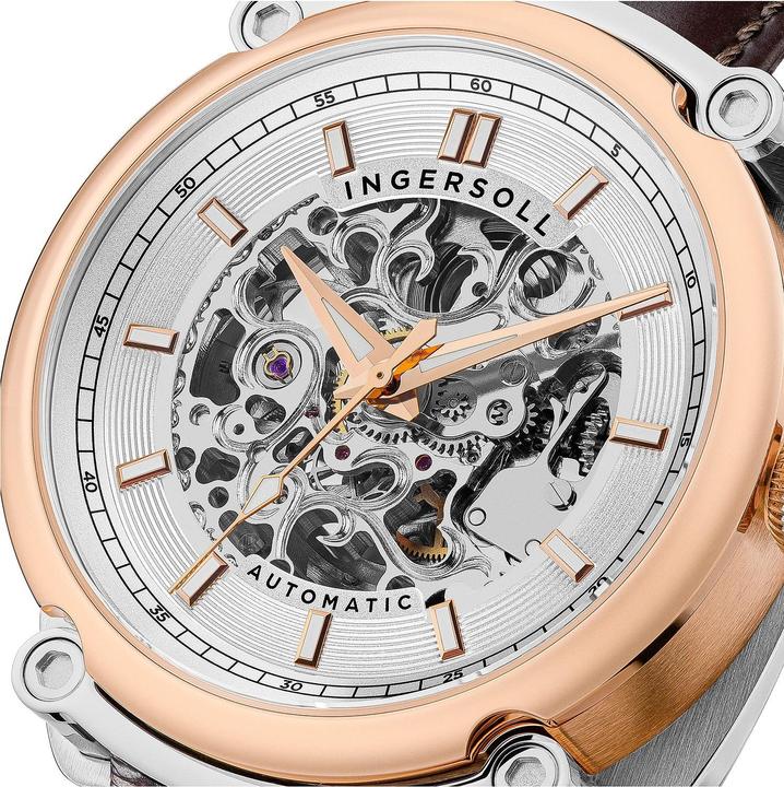 Immagine prodotto Ingersoll 1892 Ingersoll I13302 Orologio da Uomo Automatico Michigan 45mm 5ATM (Orologio scheletrato, 45 mm)