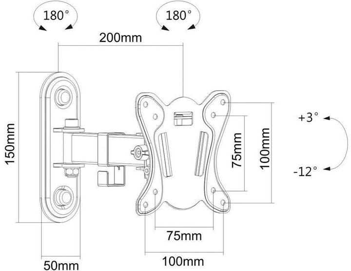 Produktbild Purelink PM-FM11-100 (Wand, 27", 25 kg)