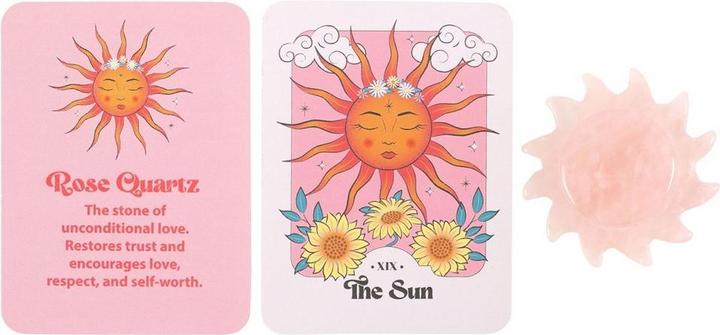 Actual product image Something Different Rose Quartz Sun Crystal