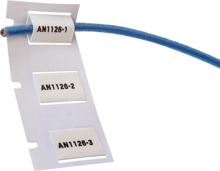 Actual product image Brady PS-500-150-WT-S-2, B-342, Permasleeve, heat-shrinkable polyolefin, white, 19.05x 21.62mm, for (500 x)