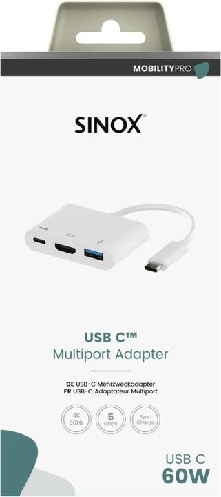 Produktbild Sinox SXI06030 (USB-C, 3 Ports)