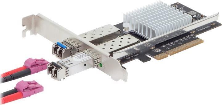 Image du produit Digitus SFP 2 ports 10G PC/carte express Intel JL82599ES Chipset Module optique et cuivre (Mini PCI Express)