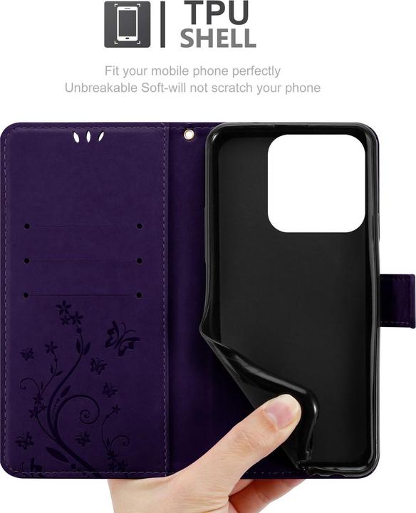 Image du produit Cadorabo Coque pour Realme C61 / C63 pour Fleur Book (CAT S61, Realme C63)