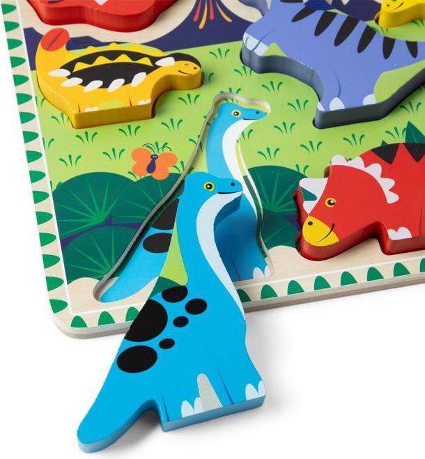 Melissa & Doug MELISSA Dinosaurs Chunky Puzzle (7 pieces)