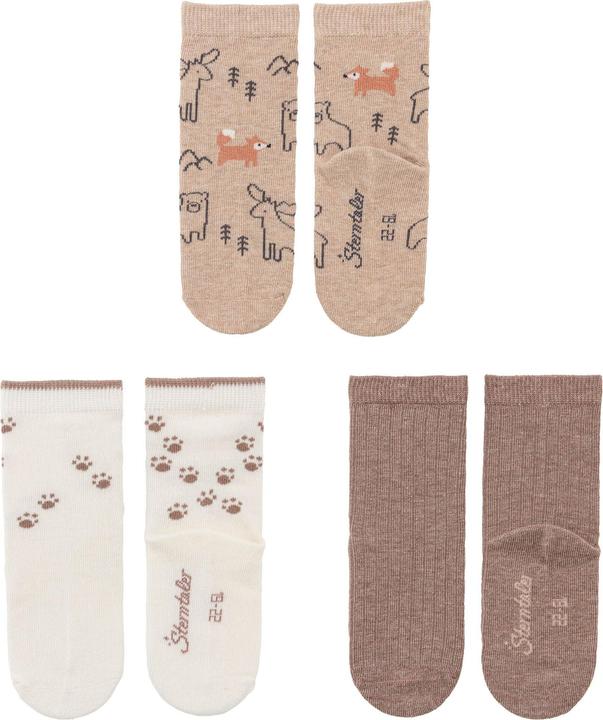 Image du produit Sterntaler Lot de 3 chaussettes Animaux de la forêt Gr. 27/30 (Lot de 3, 27 - 30)