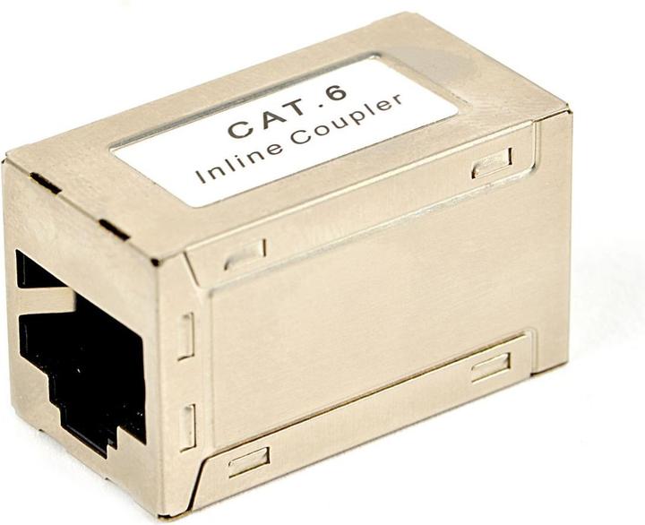 Actual product image NoName CAT6 LAN coupling, white - NCA-LC6S-01 (Camera Converter)