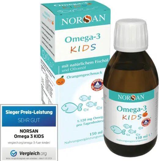 Actual product image Norsan Omega-3 Kids (1 Piece, Oil, 261 g)