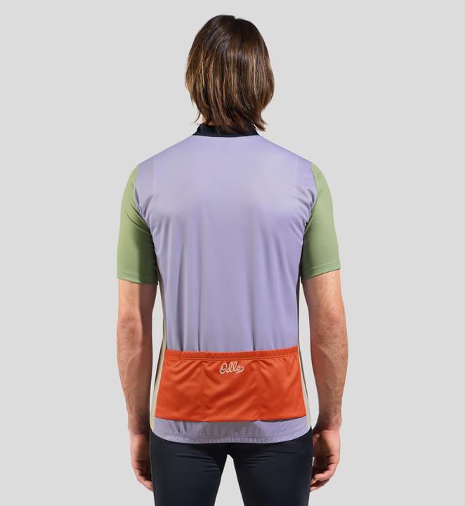 Produktbild Odlo T-shirt s/u collar s/s full zip ESSENTIAL PRINT (XL)