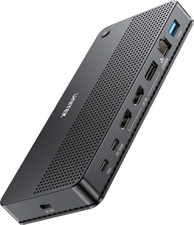 Image du produit Unitek D1104A01 Station d'accueil 13in1 MST HDMI DP 8K PD 100W (USB-C)
