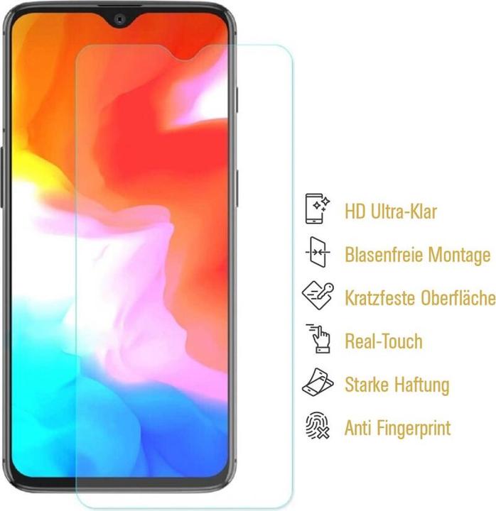 Produktbild Protectorking 3x Panzerfolie Anti-Shock HD Klar (3 Stück, OnePlus 6T)