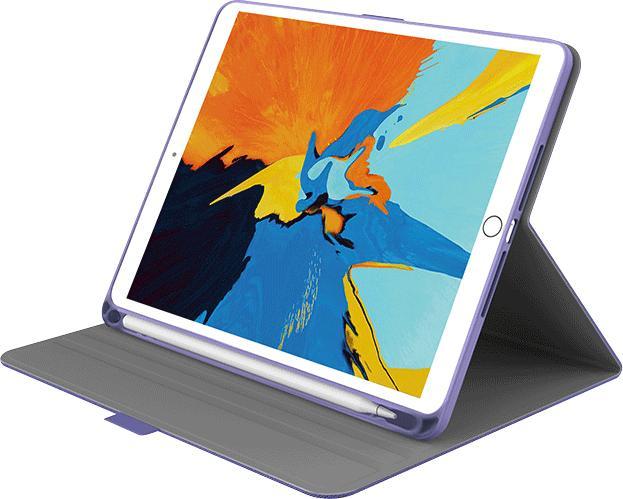 Actual product image Cygnett TekView Slim Case for iPad 10.2" (2019) devices with Apple Pencil holder - Lilac/Purple (iPad)