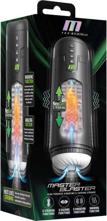 Produktbild Blush for Men Master Blaster Masturbator Black 26.7 cm