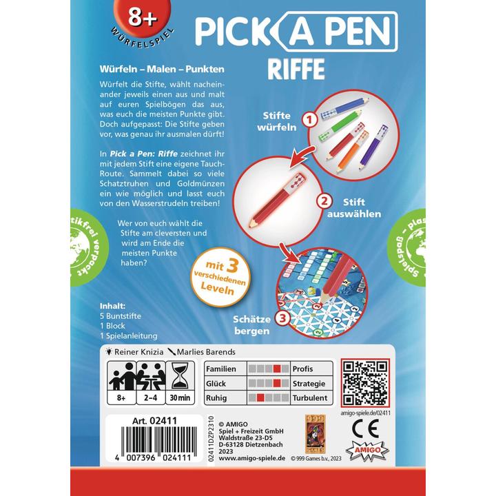 Image du produit Amigo Pick a Pen : Riffe Roll + Write 2-4joueurs 8+ (Allemand)