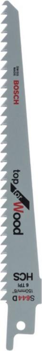 Actual product image Bosch Professional Zubehör Sabre saw blade S 644 D, Top for Wood, pack of 5