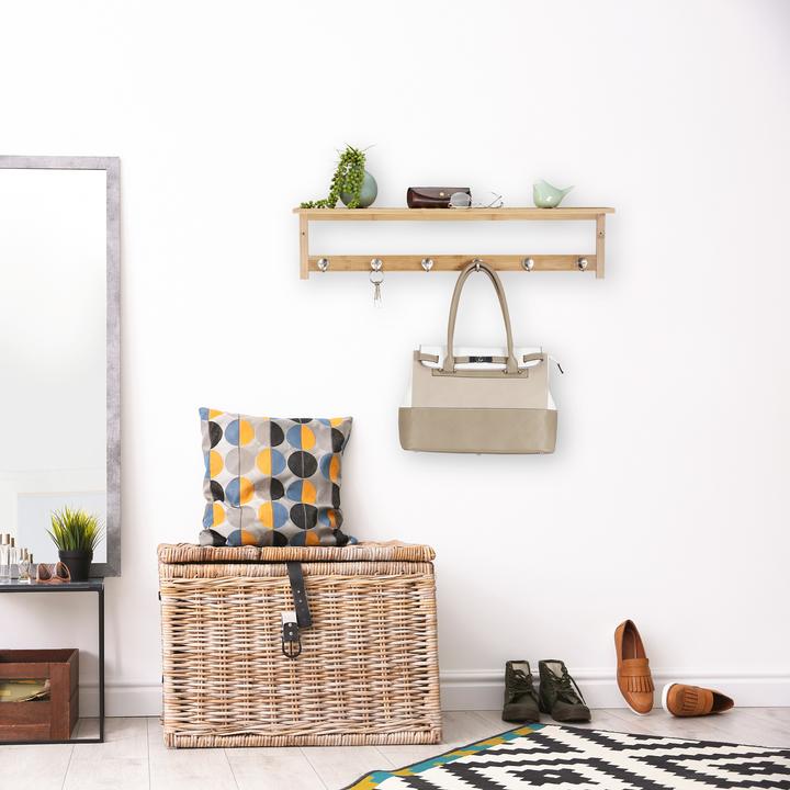 Actual product image Relaxdays Wall towel rack