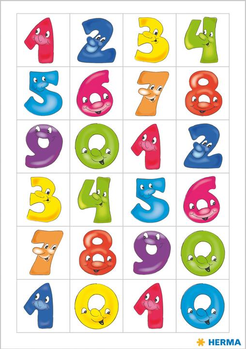 Actual product image HERMA Numbers Labels