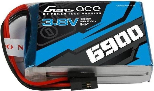 Gens Ace 6900mAh 3.8V 1C 1S2P LiPo Battery (3.80 V, 6900 mAh)