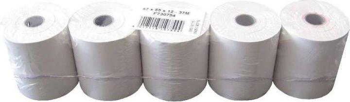 Actual product image 10Tacel Thermal rolls 57/12 unprinted, pack of 5