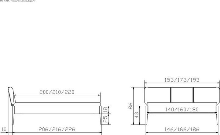 Produktbild Hasena Varese 25 (160 x 220 cm)