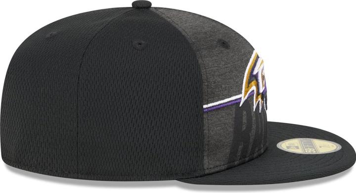 Actual product image New Era 59Fifty Fitted Cap - NFL TRAINING Baltimore Ravens (7 1/8)