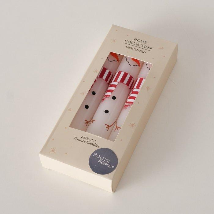 Actual product image Boltze Home Christmas candle Palina 2 pieces, red/white (3 pcs.)