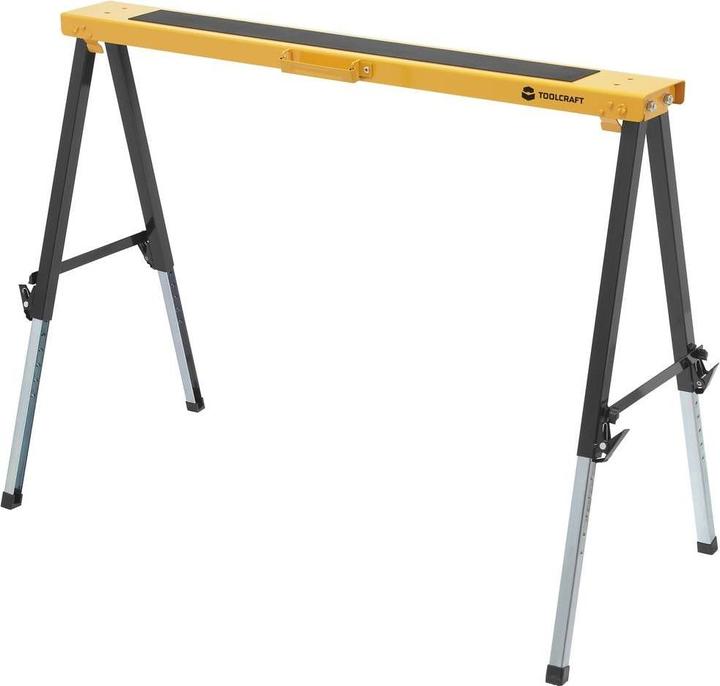 Toolcraft TO-7726194 Chevalet de scie en acier réglable en hauteur 150kg (L x H x P) 500 x 645 x 995mm 7kg (50 cm, 99.50 cm)