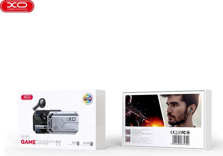 Actual product image xO Bluetooth earphones G11 TWS gray (4 h, Wireless)