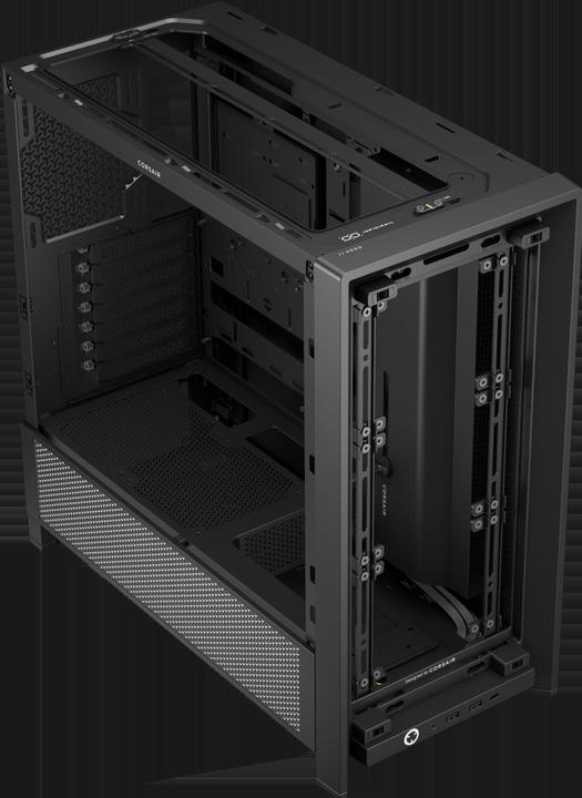 Actual product image Corsair Geh Midi FRAME 4000D RS Mid-Tower, Black (mATX, Mini-ITX, ATX, E-ATX)