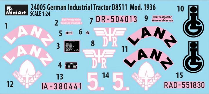 Actual product image 1:24 German Industry Tractor D8511 (1)
