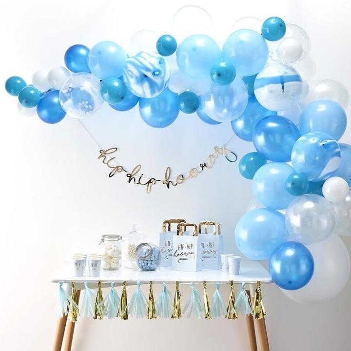 Immagine prodotto Ginger Ray Scatola con palloncini e decorazioni per feste in rosa (70 x)