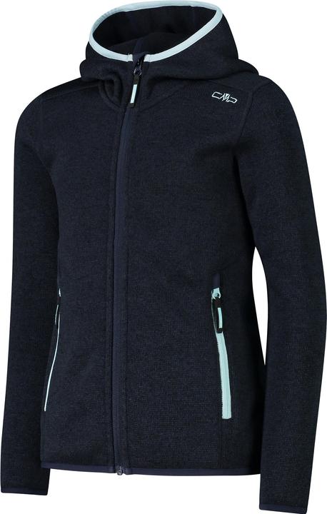 Actual product image CMP Campagnolo Girl's Jacket Fix Hood Jacquard Knitted 3H19825 (116)