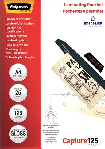 Actual product image Fellowes Capture 125 (A4, 25 Piece, 125 µm)
