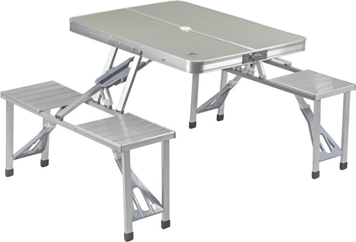 Stahlwerk Table de camping avec chaises Set de table pliante en aluminium