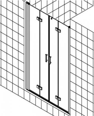 Produktbild Kermi Pendel-Falttür Diga 2T4 13020 (214 cm, 10 cm, 93.60 cm)