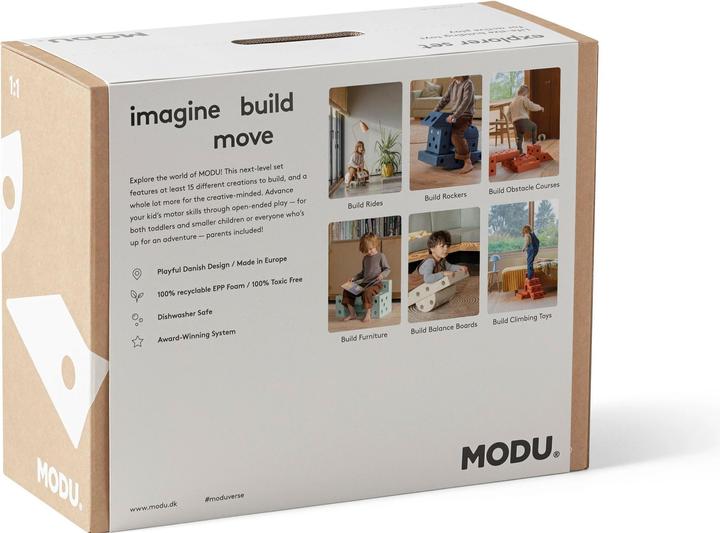 Image du produit Modu Explorer-Set - Jeu de construction Jouet d'équilibre, toboggan, bascule