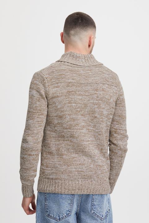 Image du produit Solid Phil Pull En Grosse Maille Pull-Over Tricot Pour Homme Avec Col Châle 100% Coton (S)