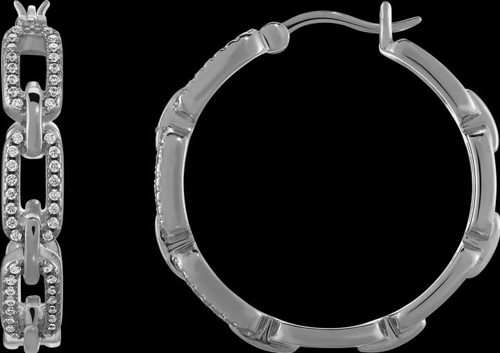 Image du produit Charles Garnier Boucles d’oreilles en argent, oxyde de zirconium (Argent)