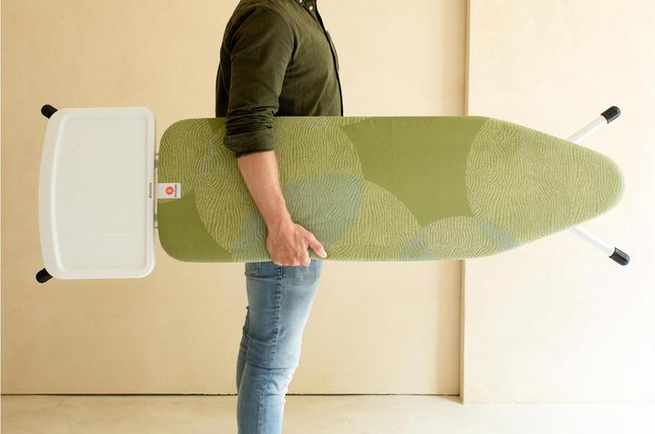 Actual product image Brabantia Ironing board with steam station shelf Calm Rustle 124 x 38 cm (124 x 38 cm)