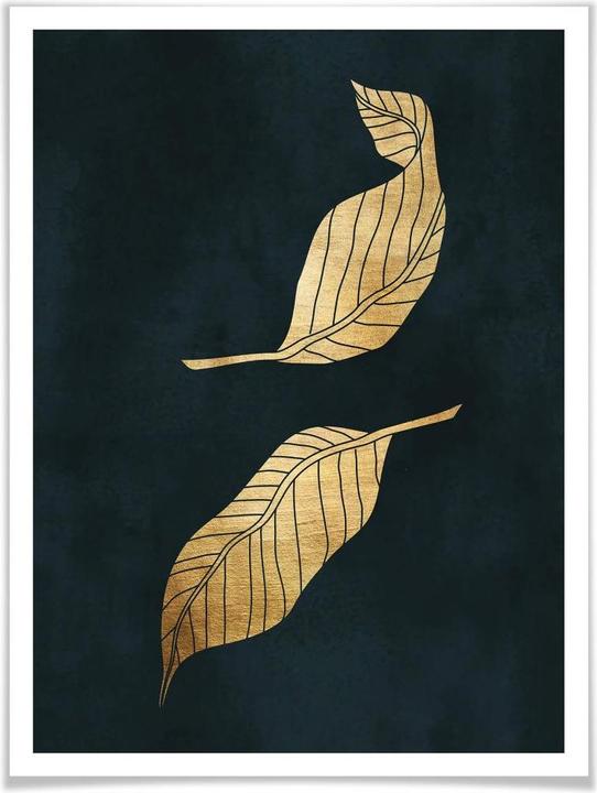 Produktbild Trenddeko Goldene Blätter (120 x 150 cm)