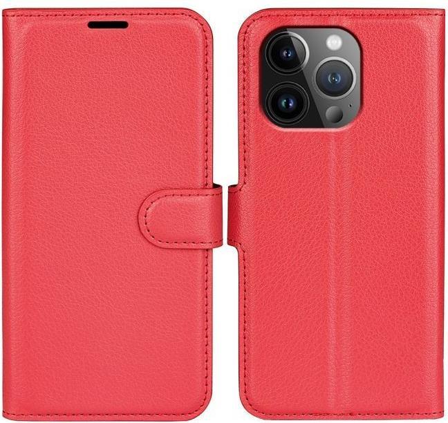 Actual product image MU Classic Litchi Leather Bookcover Series (Apple iPhone 15 Pro Max)