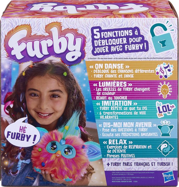 Immagine prodotto Furby peluche interattivo (arancione) - voce in francese (15 cm)