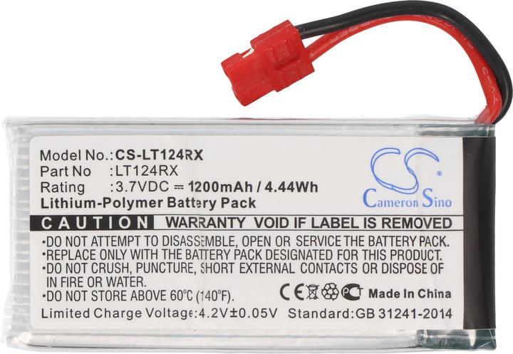 Produktbild AccuCell Li-Polymer-Akku - 1200mAh (3.7V) - für Modellbau wie Syma X5HC (3.70 V, 1200 mAh)
